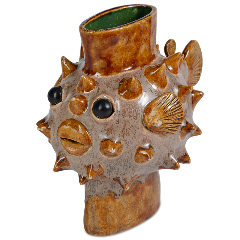 Ваза Puffer Fish Vase Карамель Ваза Puffer Fish Vase Карамель в Рязани | Loft Concept