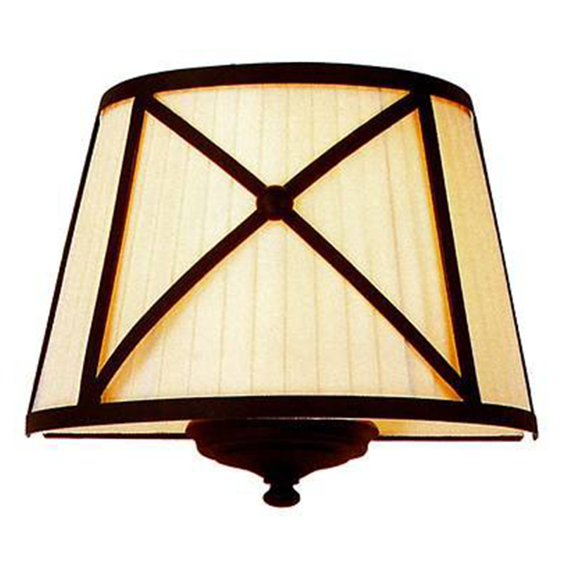 Бра Provence Lampshade Light Brown Wall Lamp Коричневый Бежевый Бра Provence Lampshade Light Brown Wall Lamp Коричневый Бежевый в Рязани | Loft Concept