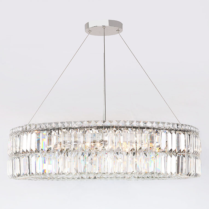 Люстра Darleen Crystal Nickel Chandelier 17 Никель Прозрачный (Transparent) Люстра Darleen Crystal Nickel Chandelier 17 Никель Прозрачный (Transparent) в Рязани | Loft Concept