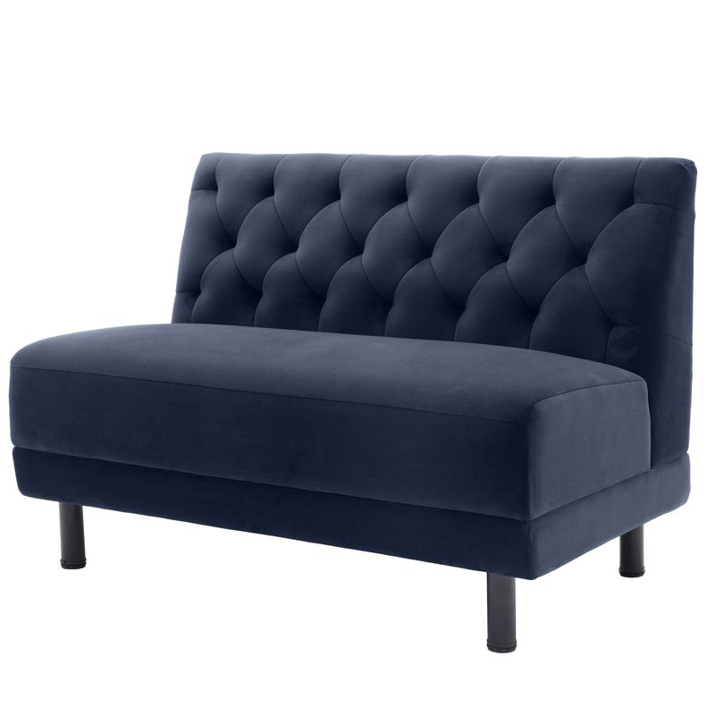 Диван Eichholtz Sofa Rochdale I Сапфирово-синий Черный Диван Eichholtz Sofa Rochdale I Сапфирово-синий Черный в Рязани | Loft Concept