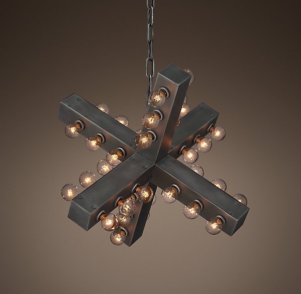 Люстра Nero Chandelier 56 Черный Люстра Nero Chandelier 56 Черный в Рязани | Loft Concept