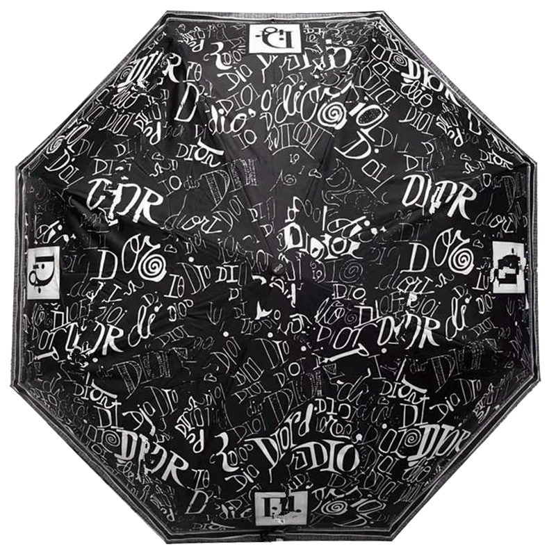 Зонт раскладной CHRISTIAN DIOR дизайн 011 Черный цвет Черный Зонт раскладной CHRISTIAN DIOR дизайн 011 Черный цвет Черный в Рязани | Loft Concept