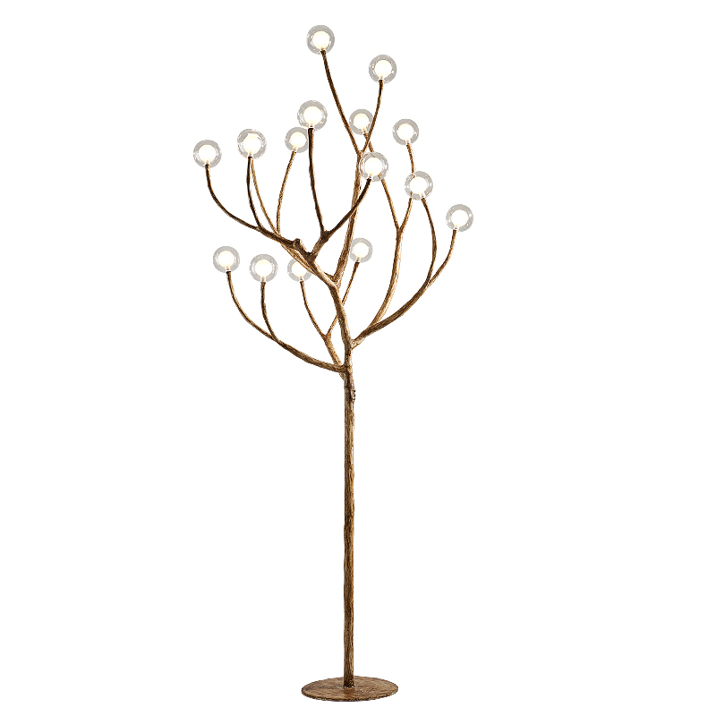 Торшер Tree branch Floor lamp Коричневый Белый Торшер Tree branch Floor lamp Коричневый Белый в Рязани | Loft Concept