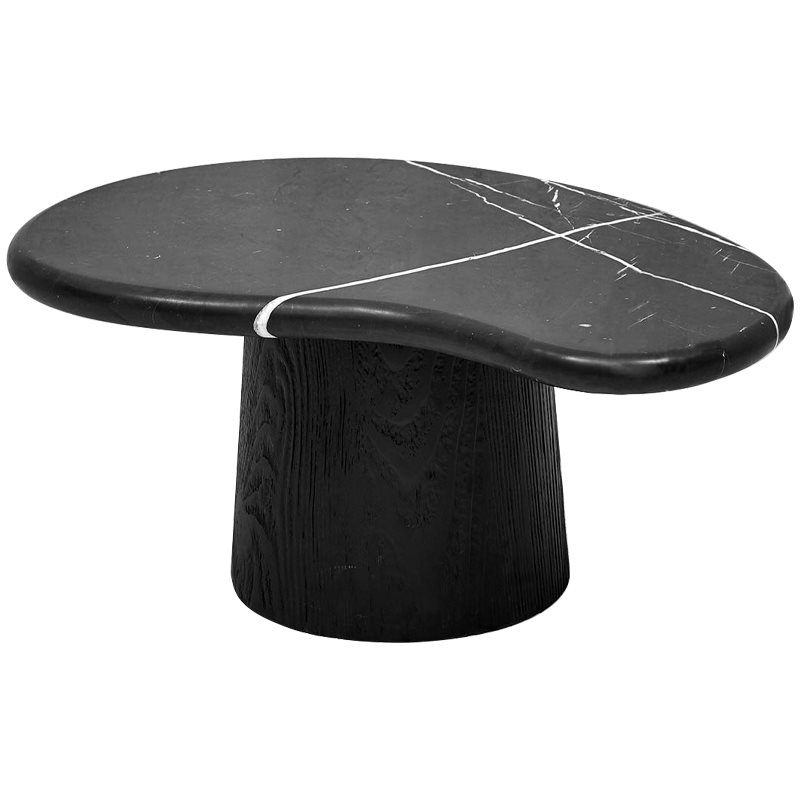Кофейный стол Geoffroy Coffee Table Черный Мрамор Nero Черный матовый в Рязани | Loft Concept 