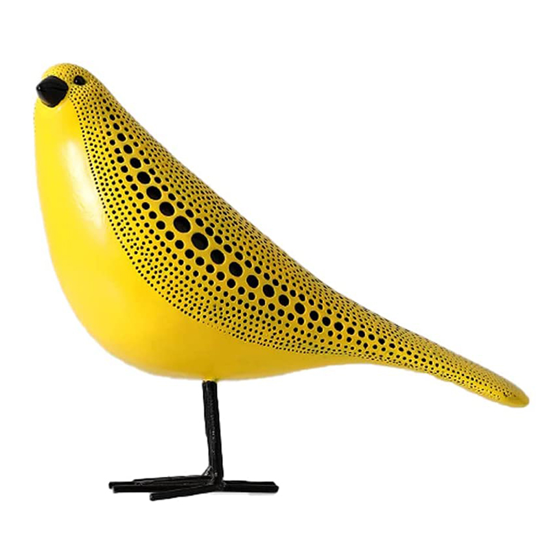 Статуэтка птичка Kusama Yayoi Желтый Черный в Рязани | Loft Concept 