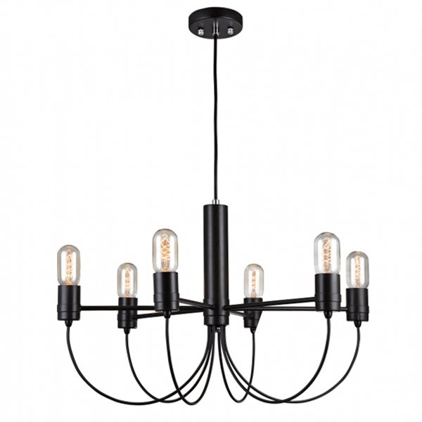 Люстра Loft Bars Fountain Chandelier 6 Черный Люстра Loft Bars Fountain Chandelier 6 Черный в Рязани | Loft Concept