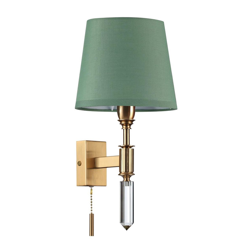 Бра Ramona Green Wall Lamp Бронза Зеленый в Рязани | Loft Concept 