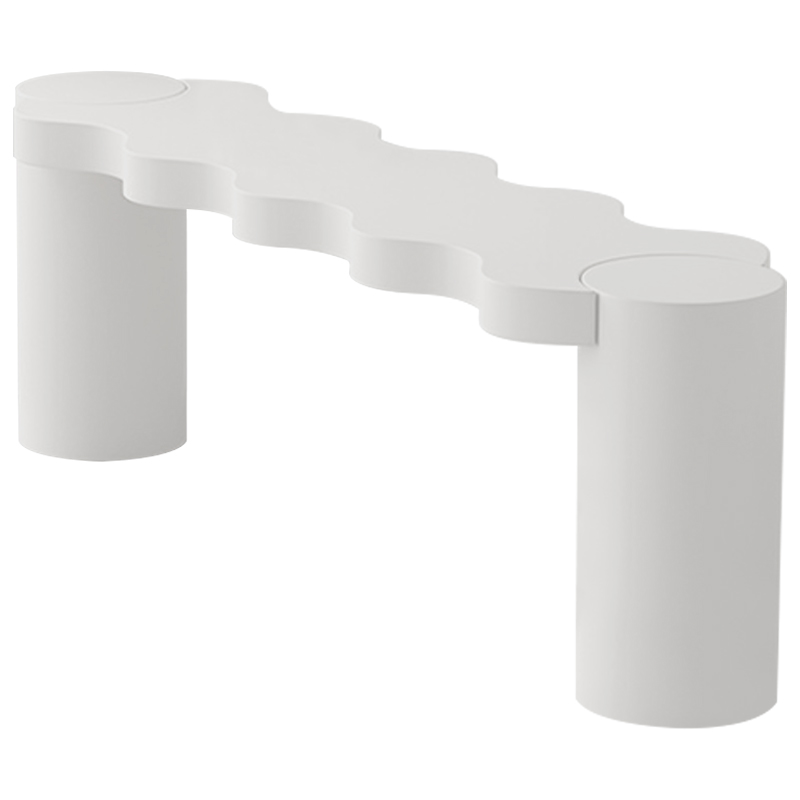 Кофейный стол Safaa Curved Coffee Table Бежевый Белый Кофейный стол Safaa Curved Coffee Table Бежевый Белый в Рязани | Loft Concept