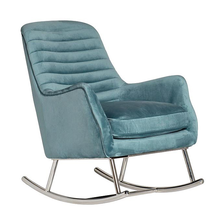 Кресло-качалка Whale Armchair Голубой Нержавеющая сталь Кресло-качалка Whale Armchair Голубой Нержавеющая сталь в Рязани | Loft Concept