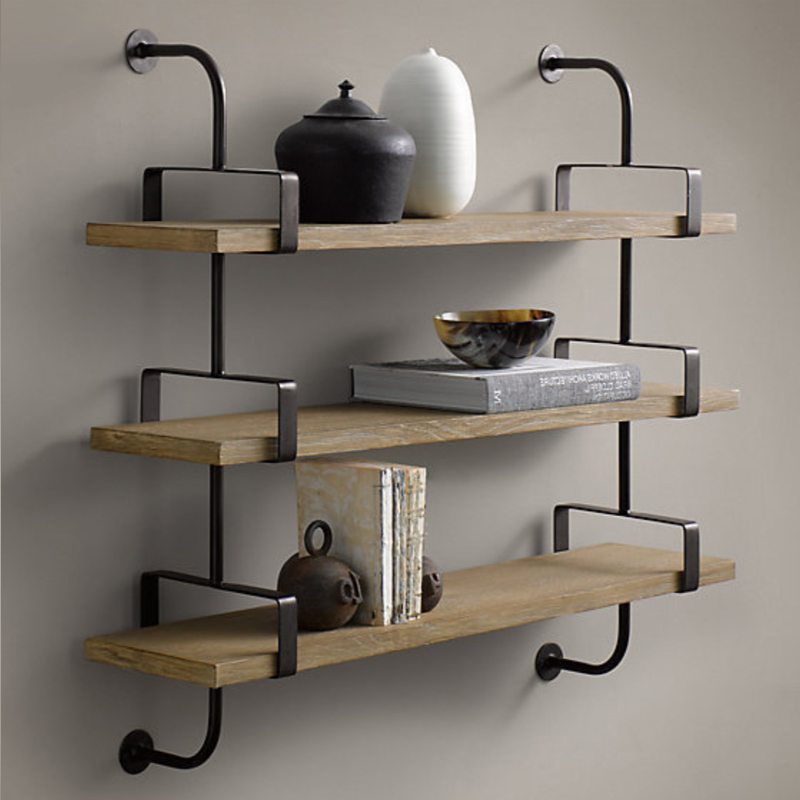 Полка из Дуба RH SHELVING & LEDGES 105 см Графит Полка из Дуба RH SHELVING & LEDGES 105 см Графит в Рязани | Loft Concept