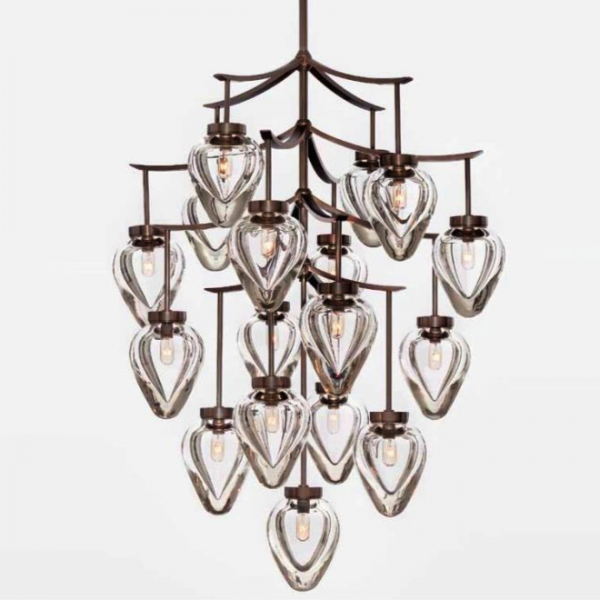 Люстра Alison Berger Chamber Chandelier Темная бронза Прозрачный Люстра Alison Berger Chamber Chandelier Темная бронза Прозрачный в Рязани | Loft Concept