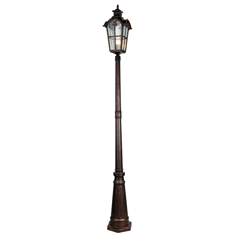 Уличный светильник Curtis Street lamp Темная бронза Прозрачное Стекло в Рязани | Loft Concept 