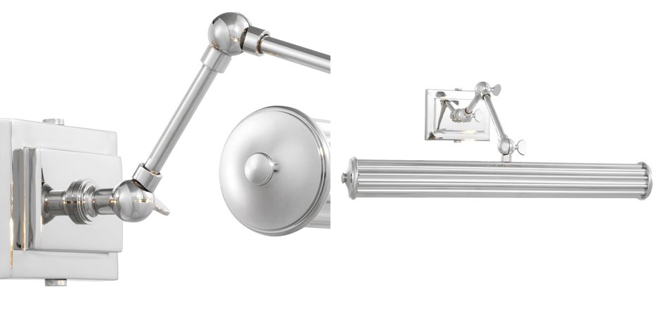 Бра Eichholtz Wall Lamp Luca L Nickel Бра Eichholtz Wall Lamp Luca L Nickel - Loft-Concept в Рязани