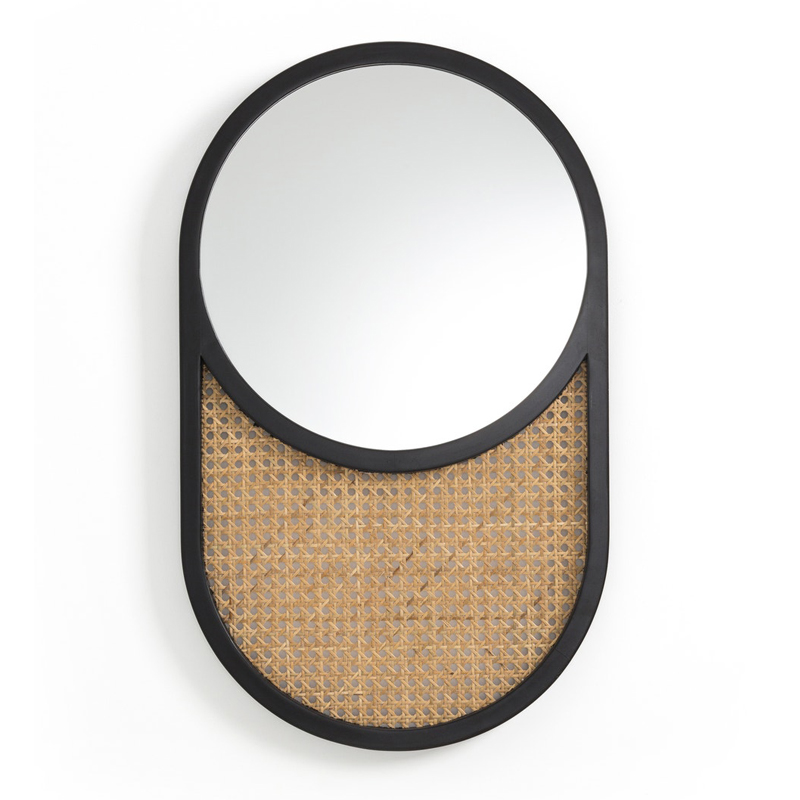 Зеркало Mirror Oak Frame Черный Зеркало Mirror Oak Frame Черный в Рязани | Loft Concept