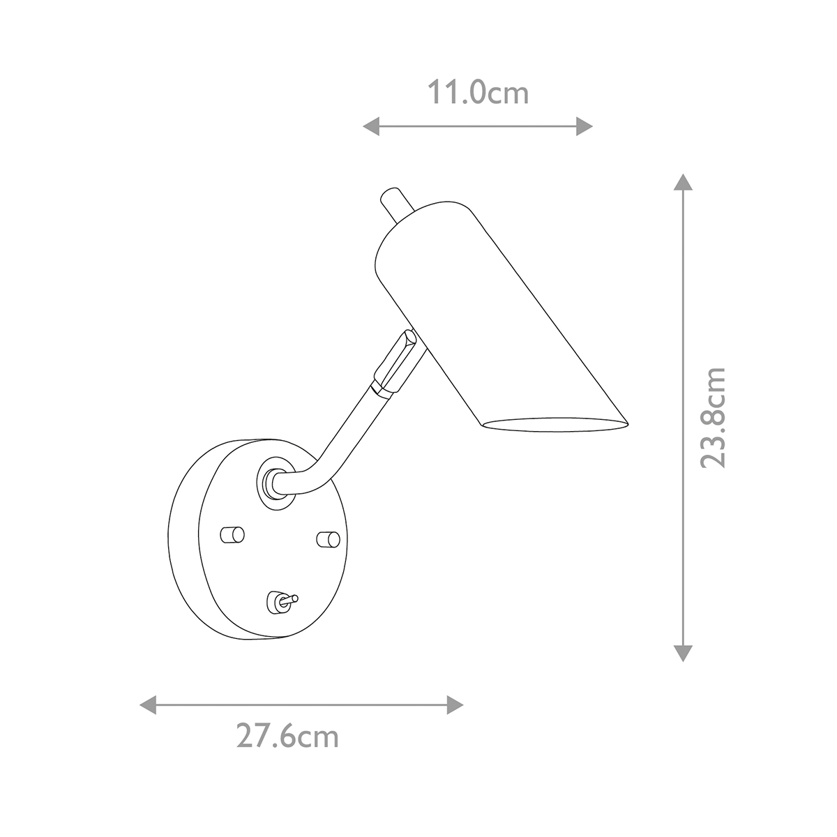 Бра с цилиндрическим плафоном и круглым основанием с выключателем Elstead Lighting в Рязани