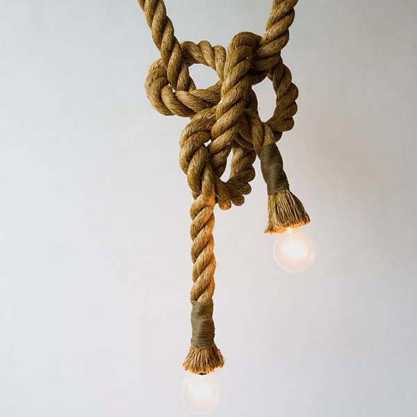 Подвесной светильник Rope Double Подвесной светильник Rope Double в Рязани | Loft Concept