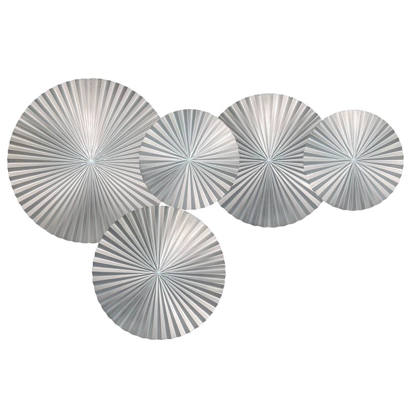 Арт-объект Apollo Silver Wall Plaque Disc 5 Серебряный в Рязани | Loft Concept 