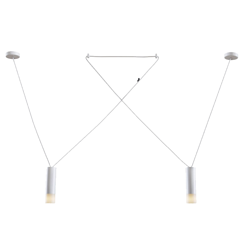 Wireflow LED White Suspension lam 2 патрона Белый Wireflow LED White Suspension lam 2 патрона Белый в Рязани | Loft Concept