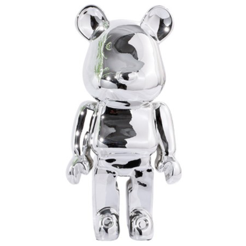Статуэтка Bearbrick Silver Серебряный Статуэтка Bearbrick Silver Серебряный в Рязани | Loft Concept