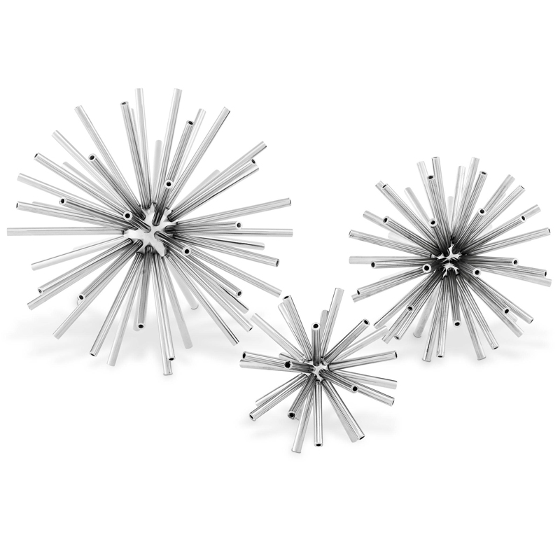Аксессуары Eichholtz Object Meteor set of 3 Никель Аксессуары Eichholtz Object Meteor set of 3 Никель в Рязани | Loft Concept