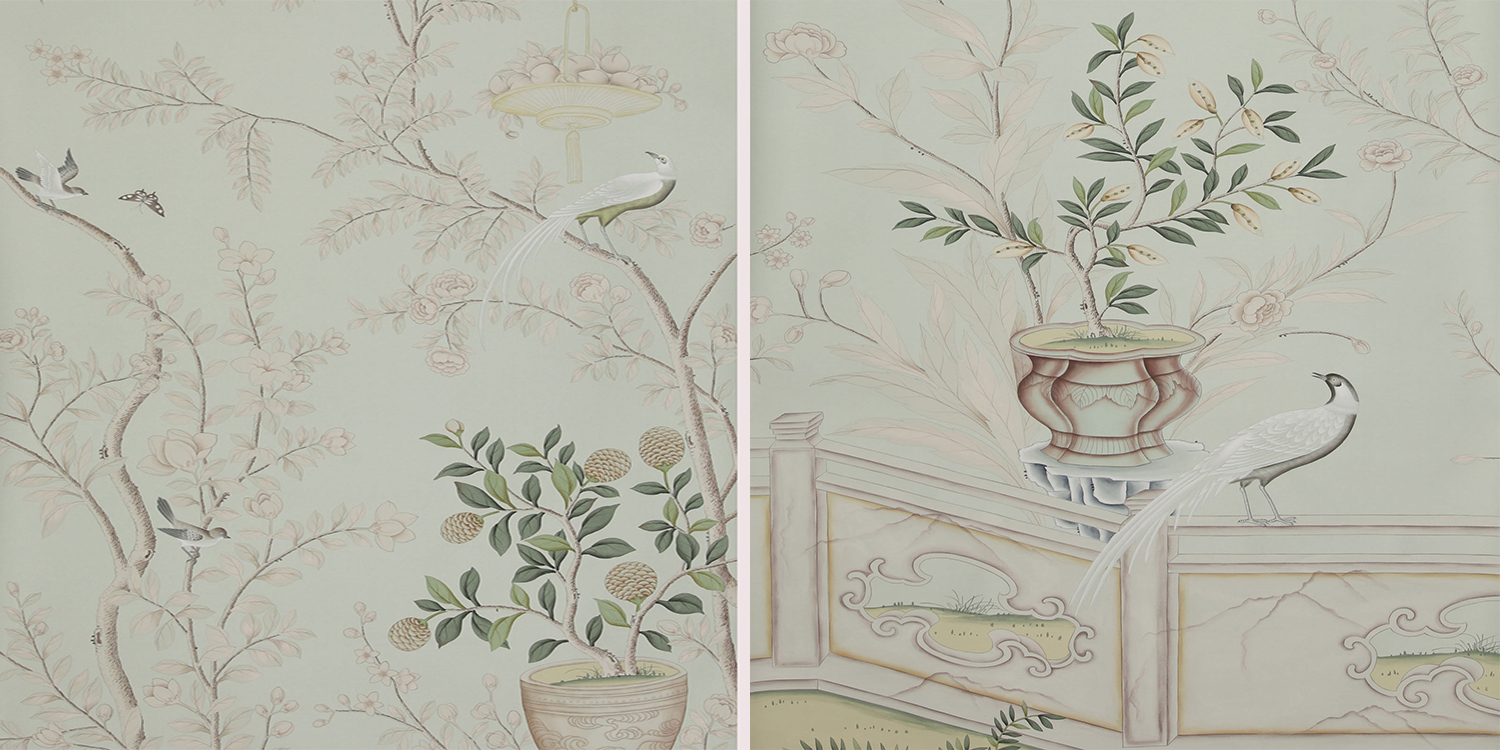 Обои ручная роспись Salon Vert Adam Grey - фото №1