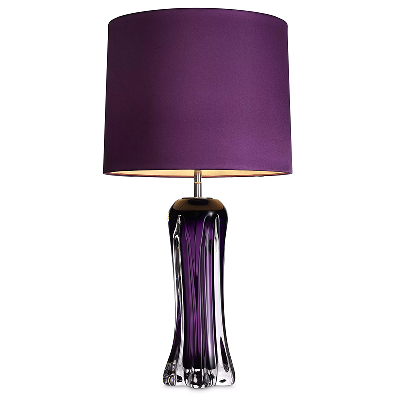 Настольная лампа Eichholtz Table Lamp Castillo Фиолетовый Прозрачный фиолетовый Прозрачное Стекло Настольная лампа Eichholtz Table Lamp Castillo Фиолетовый Прозрачный фиолетовый Прозрачное Стекло в Рязани | Loft Concept