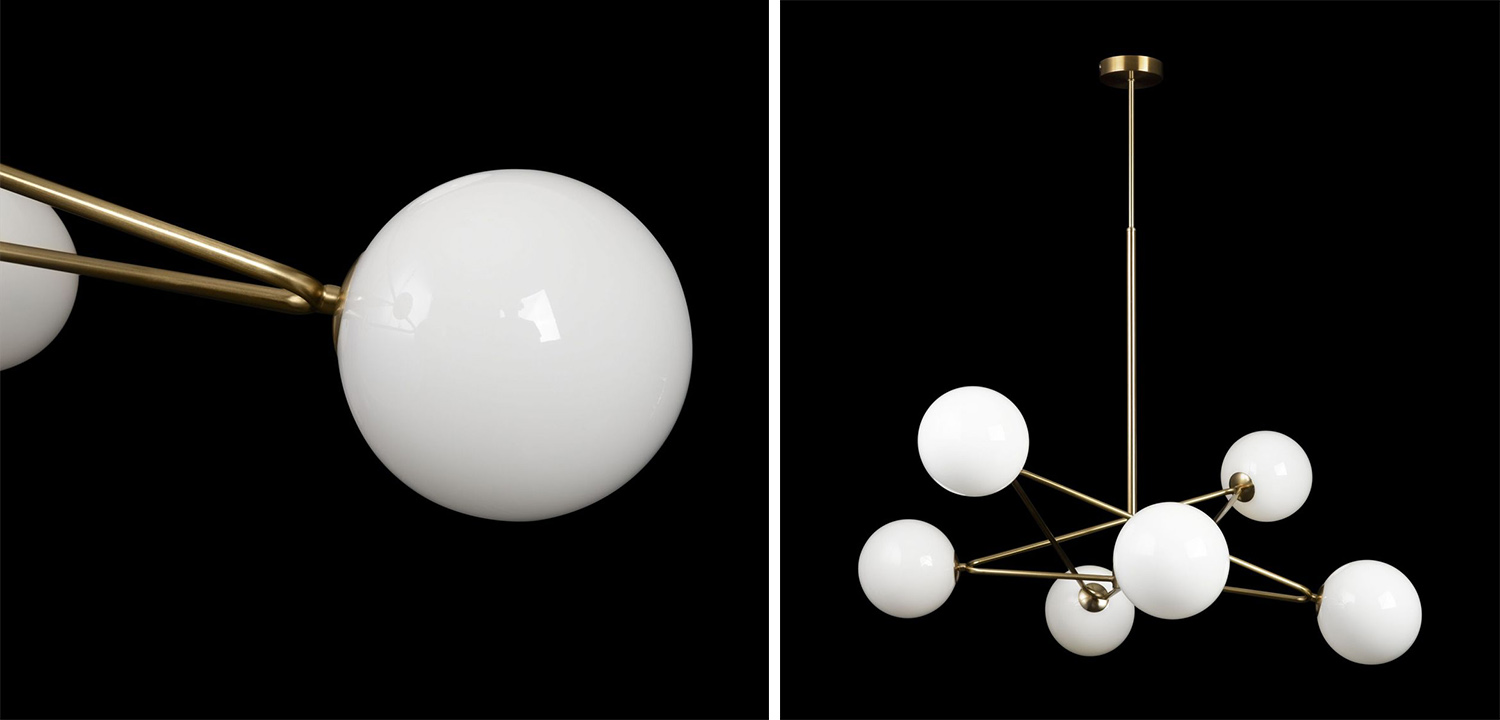 Люстра Chandelier Constellation Orbs White - фото