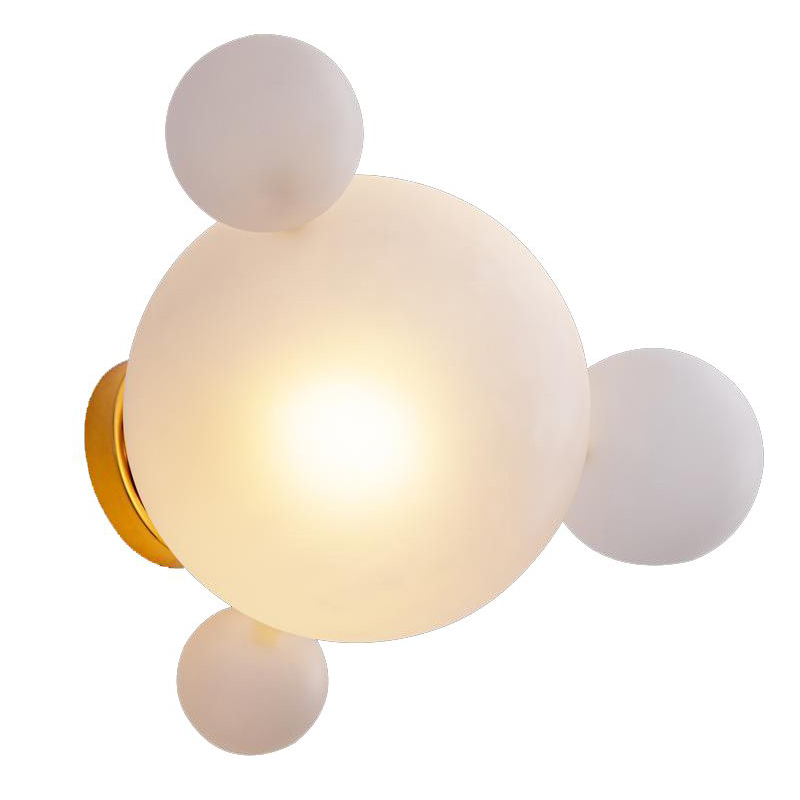 Бра Giopato & Coombes Bolle Wall 04 Bubbles white Белый Золотой Бра Giopato & Coombes Bolle Wall 04 Bubbles white Белый Золотой в Рязани | Loft Concept