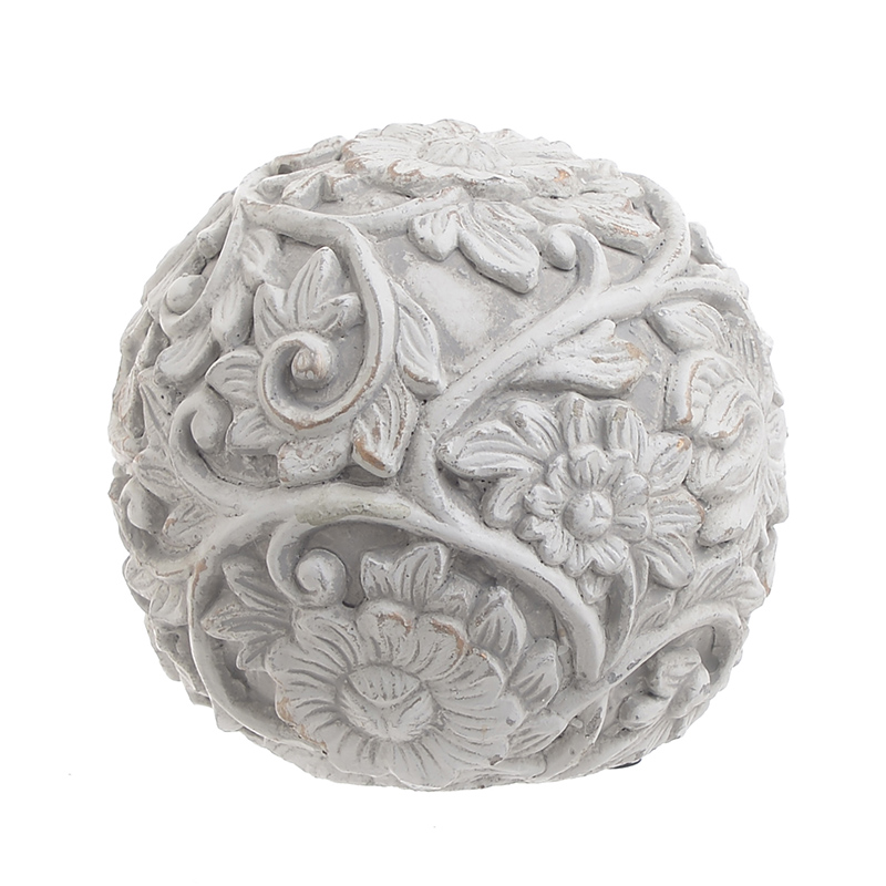 Статуэтка Flowers Pattern Ball Серый Статуэтка Flowers Pattern Ball Серый в Рязани | Loft Concept