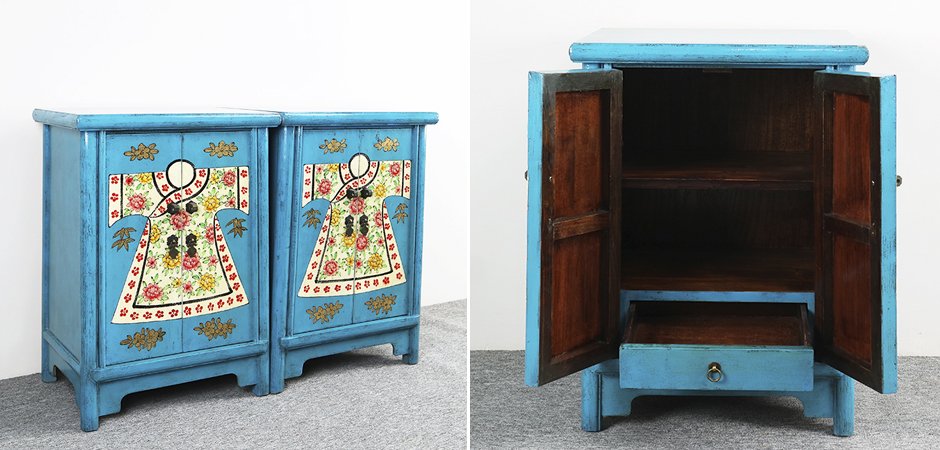 Тумба Chinese Pattern Blue Тумба Chinese Pattern Blue - Loft-Concept в Рязани
