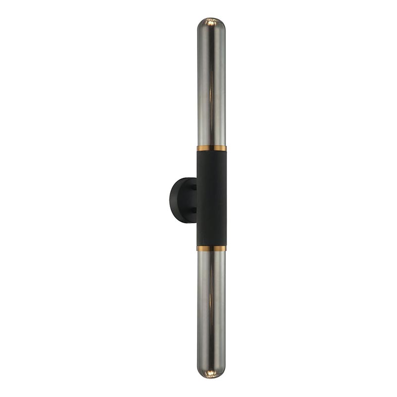 Бра Grover Black Grey Wall Lamp Серый Черный Глянцевое золото Бра Grover Black Grey Wall Lamp Серый Черный Глянцевое золото в Рязани | Loft Concept