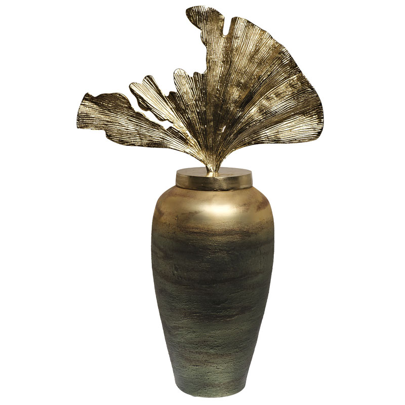 Ваза Huramiya Vase Золотой Зеленый смок Ваза Huramiya Vase Золотой Зеленый смок в Рязани | Loft Concept