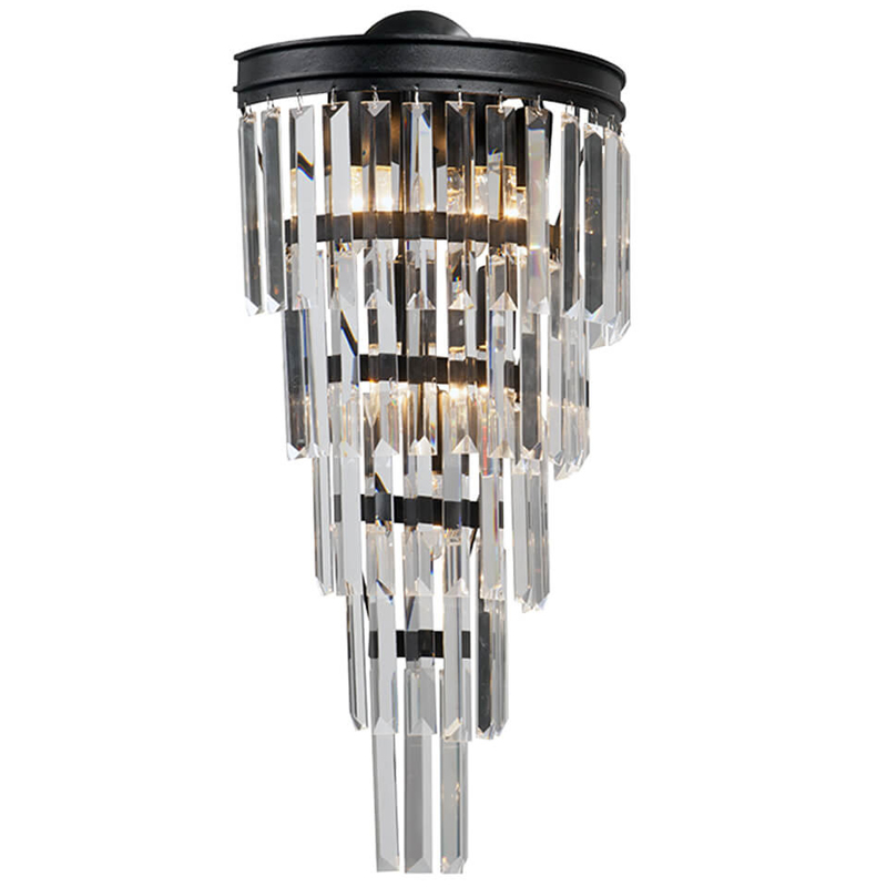 Бра Стеклянные подвесы Helix Glass Odeon CLEAR Crystal Черный Бра Стеклянные подвесы Helix Glass Odeon CLEAR Crystal Черный в Рязани | Loft Concept