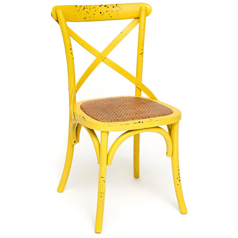 Стул Chaise Provence en Bois Jaune жёлтый Желтый Бежевый в Рязани | Loft Concept 