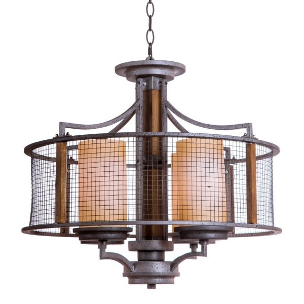 Подвесной светильник Mirage Cage Pendant 4 Серый Подвесной светильник Mirage Cage Pendant 4 Серый в Рязани | Loft Concept