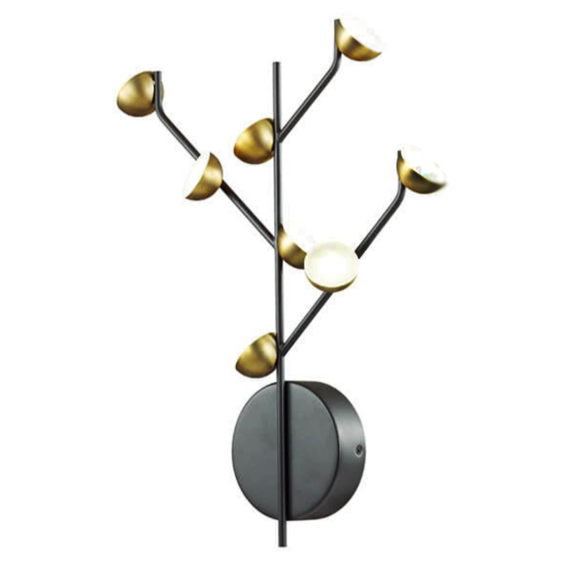 Бра Bloom Wall lamp Латунь Черный Бра Bloom Wall lamp Латунь Черный в Рязани | Loft Concept