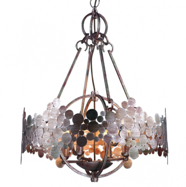 Люстра Round Iron Shod Chandelier Темная медь Люстра Round Iron Shod Chandelier Темная медь в Рязани | Loft Concept