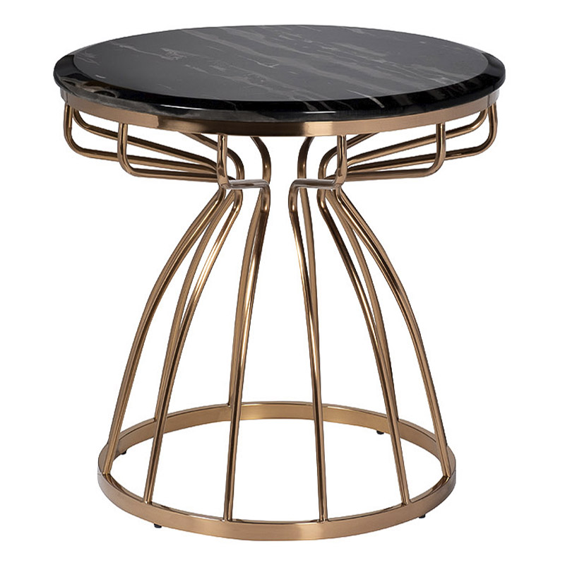 Приставной стол Buster Side Table Золотой Приставной стол Buster Side Table Золотой в Рязани | Loft Concept