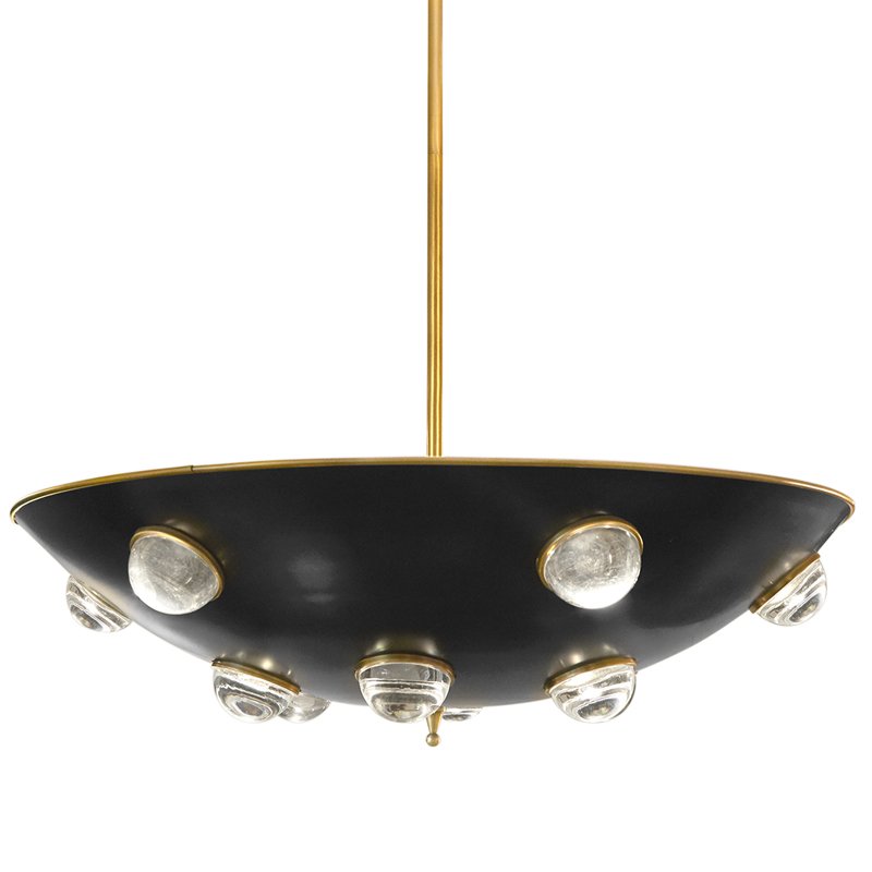 Люстра GLOBO DEMILUNE PENDANT Золотой Черный Люстра GLOBO DEMILUNE PENDANT Золотой Черный в Рязани | Loft Concept