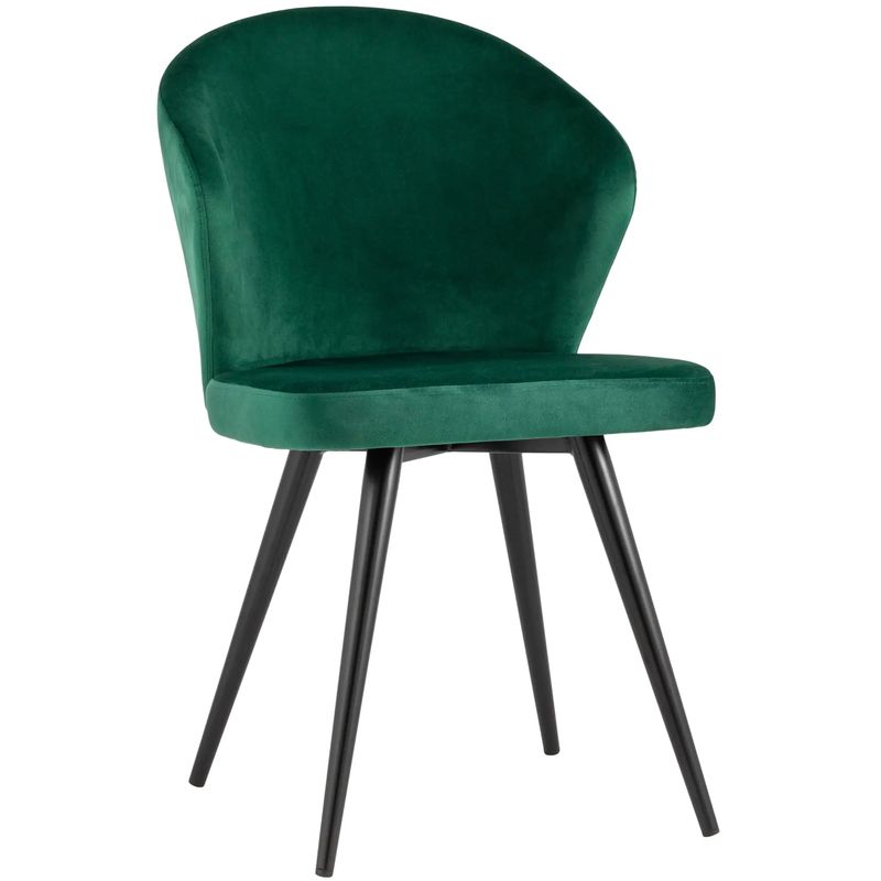 Стул Зеленый Бархат Volante Chair Зеленый Черный Стул Зеленый Бархат Volante Chair Зеленый Черный в Рязани | Loft Concept