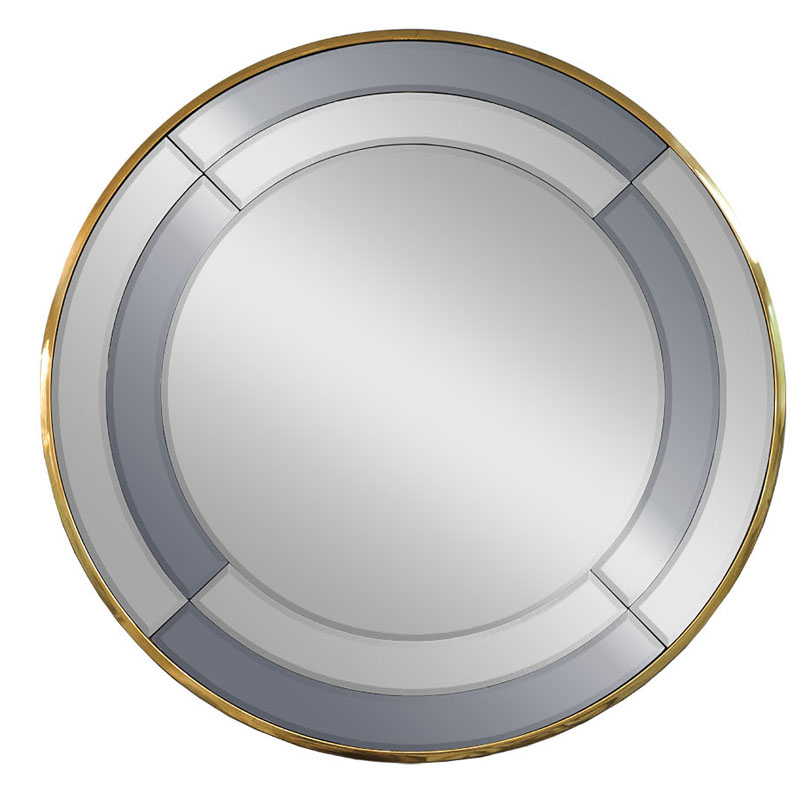 Зеркало Mirrored Frame Round Глянцевое золото Зеркало Mirrored Frame Round Глянцевое золото в Рязани | Loft Concept