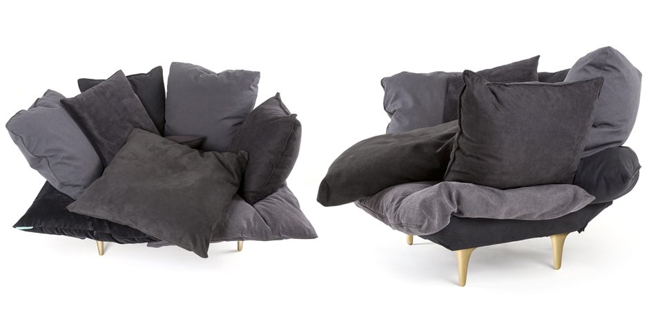 Кресло Seletti Armchair Comfy charcoal grey Кресло Seletti Armchair Comfy charcoal grey - Loft-Concept в Рязани