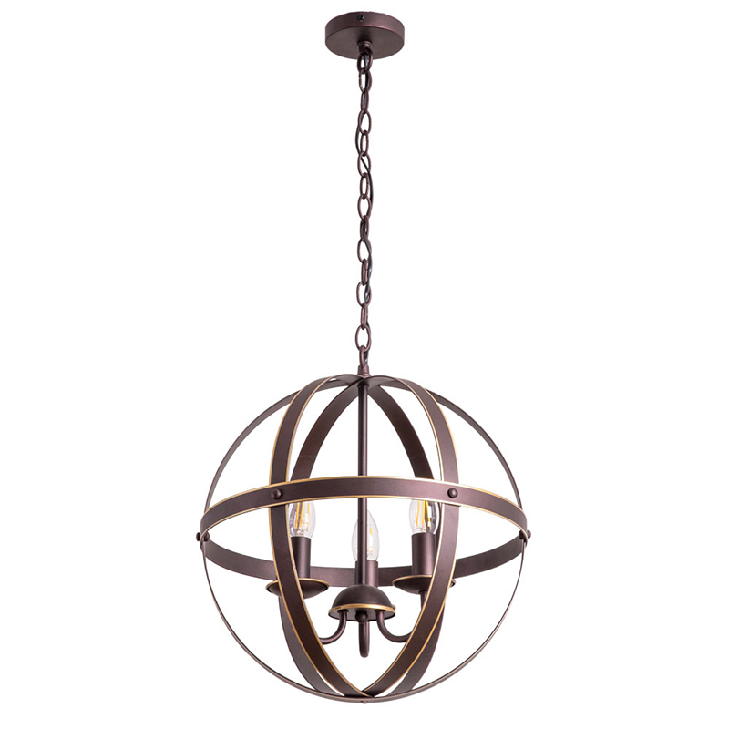 Люстра Brown Stripes Ball Шоколад Люстра Brown Stripes Ball Шоколад в Рязани | Loft Concept