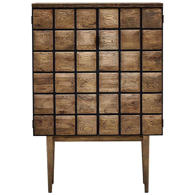 Комод из дуба с 2-мя дверцами Nakain chest of drawers Коричневый Комод из дуба с 2-мя дверцами Nakain chest of drawers Коричневый в Рязани | Loft Concept