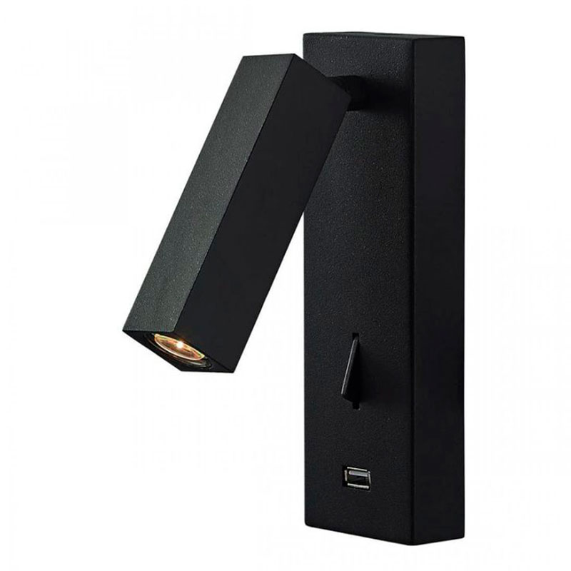 Бра Chelsom WALL LED DOCK Black USB Черный Бра Chelsom WALL LED DOCK Black USB Черный в Рязани | Loft Concept