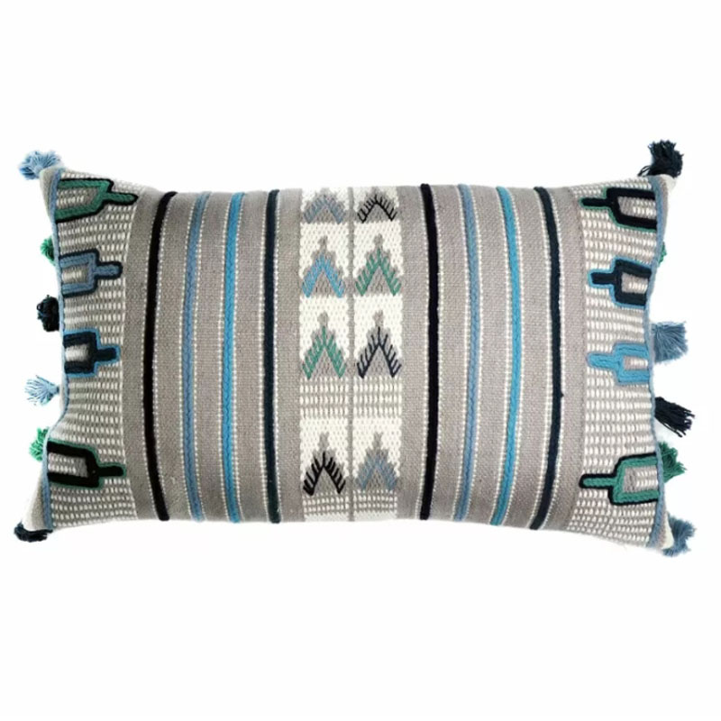Чехол на подушку Blue Ikat Мульти Чехол на подушку Blue Ikat Мульти в Рязани | Loft Concept