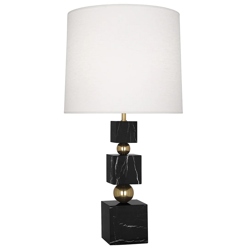 Настольная лампа Totem Table Lamp Black Marble Глянцевое золото Черный Мрамор Nero Белый Настольная лампа Totem Table Lamp Black Marble Глянцевое золото Черный Мрамор Nero Белый в Рязани | Loft Concept