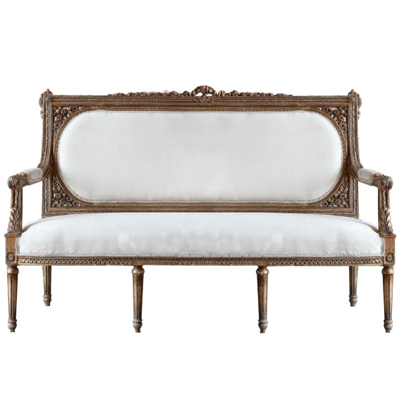 Диван VERSAL Loveseat Sofa ivory ( слоновая кость ) Дерево Акация Диван VERSAL Loveseat Sofa ivory ( слоновая кость ) Дерево Акация в Рязани | Loft Concept