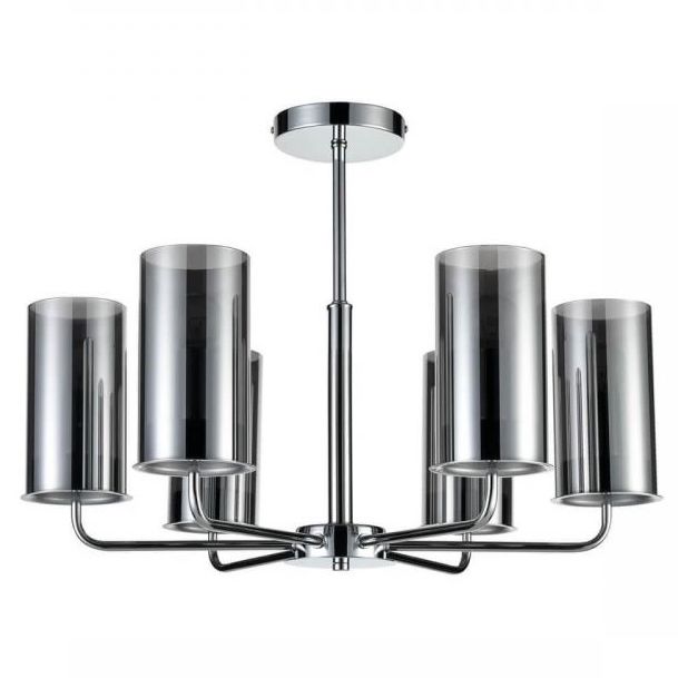 Люстра Honnor Chandelier chrome Хром Серый (Gray) Люстра Honnor Chandelier chrome Хром Серый (Gray) в Рязани | Loft Concept