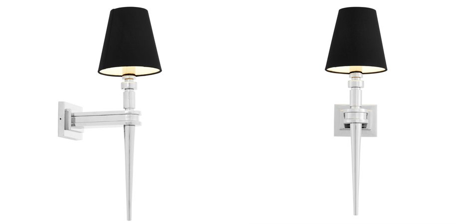 Бра Wall Lamp Waterloo Single Nickel Бра Wall Lamp Waterloo Single Nickel - Loft-Concept в Рязани